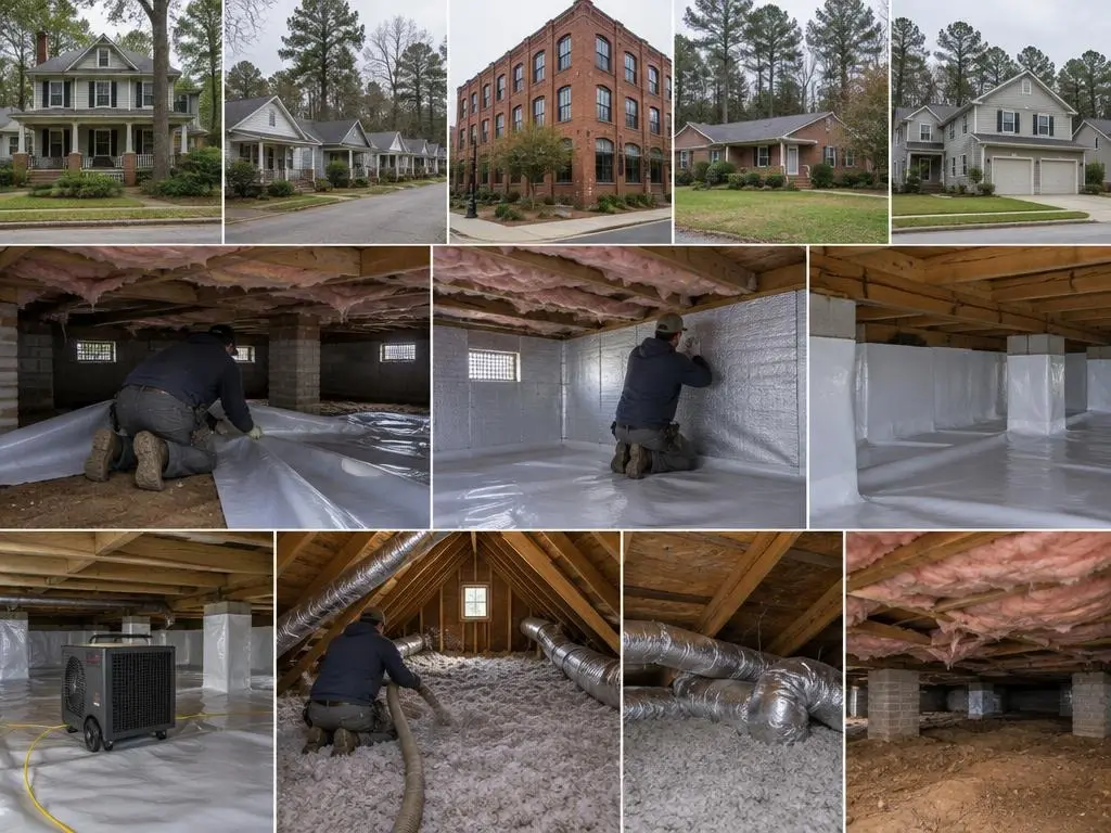 Crawl Space Encapsulation & Insulation in Durham, NC